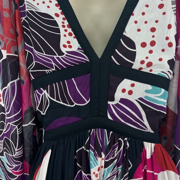 Anthropologie Let Me Be Floral Midi Maxi Dress Size Small - Picture 11 of 12